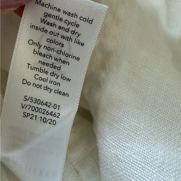 NWOT ATHLETA Cabo Linen Jogger Pants Calla Lily White Casual Active Women’s 10 - Picture 11 of 11